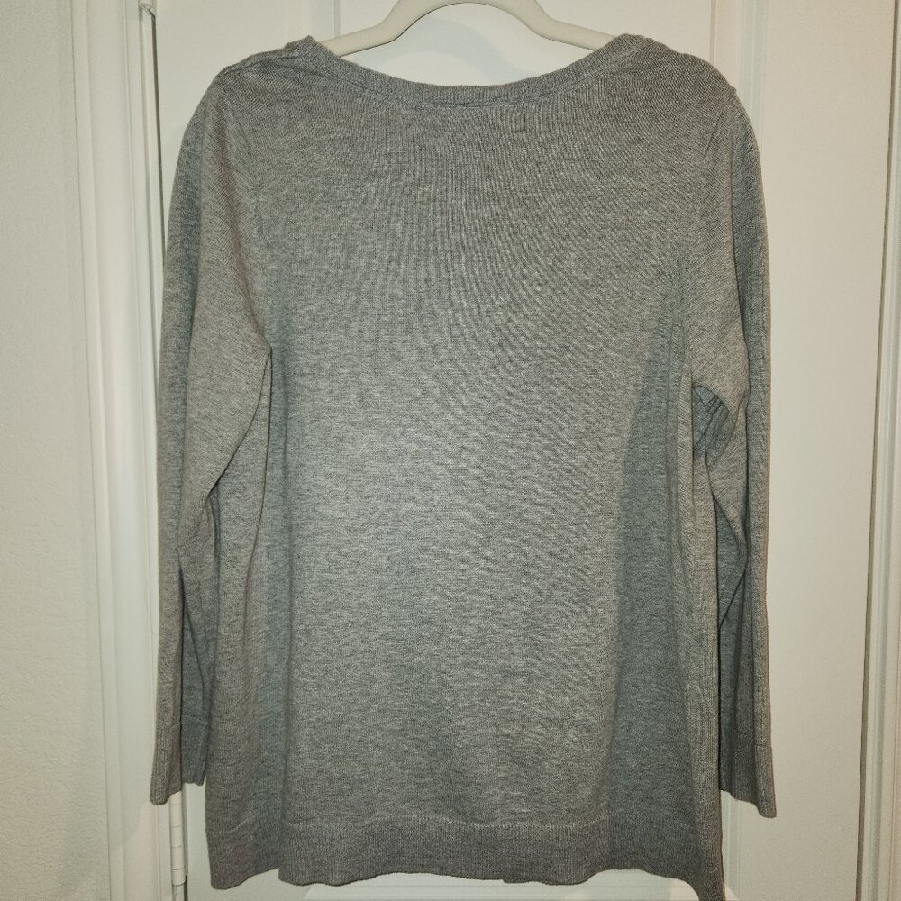 Catherines Grey Button up Cardigan Size 14/16W - Picture 2 of 8